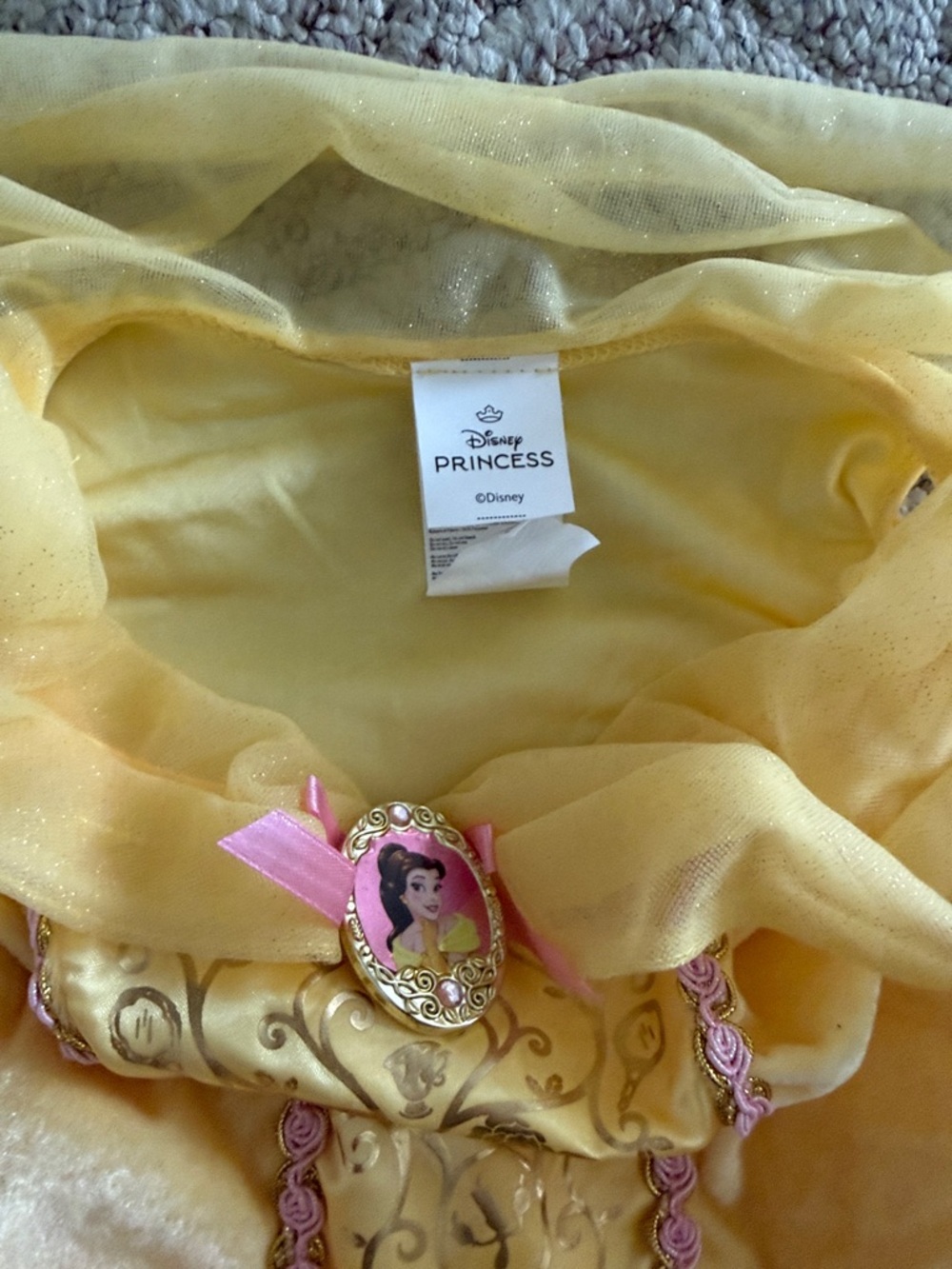 Disney Yellow and Pink Princess Costume Dress - Picture 6 of 9